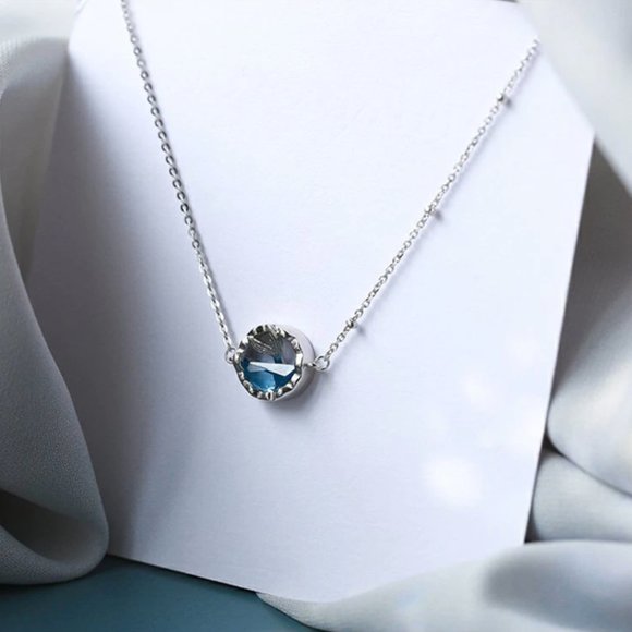 925 Sterling Silver Blue Zircon Mermaid Bracelet - Picture 8 of 15